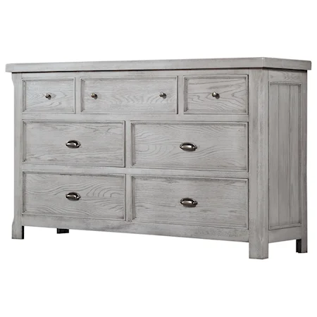 Rustic 7-Drawer Dresser